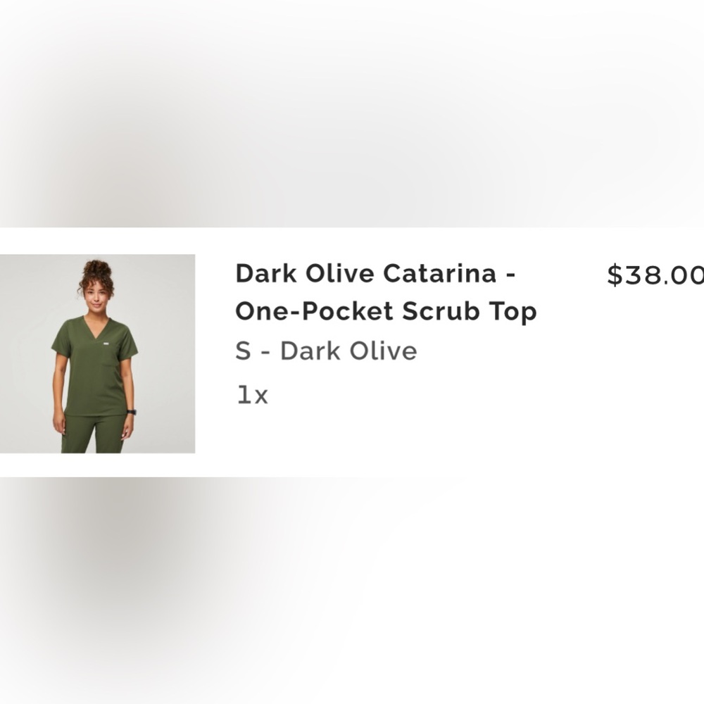 Dark Olive Catarina Scrub SET - Top and High Waisted Zamora Petite Scrub